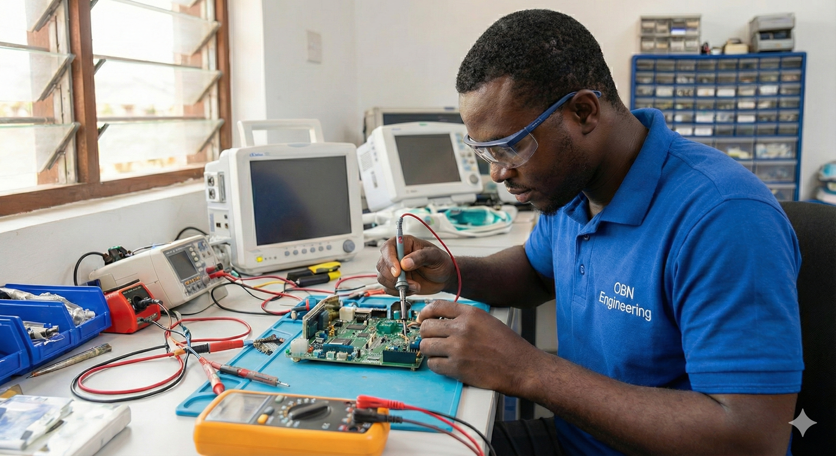Ghanaian control room showing integrated systems